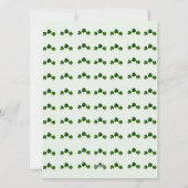 Happy St. patrick's dag Shamrocks familiefoto Feestdagenkaart (Achterkant)