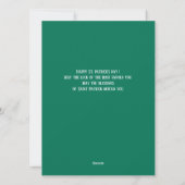 Happy St. patrick's dag Shamrocks familiefoto Feestdagenkaart (Achterkant)