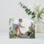 Happy St. patrick's dag Shamrocks familiefoto Feestdagenkaart (Staand voorkant)