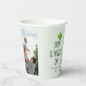 Happy St. patrick's dag Shamrocks familiefoto Papieren Bekers (Rechts)