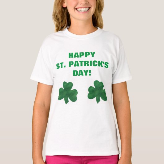 HAPPY ST. PATRICK'S DAG T-SHIRT (Voorkant)