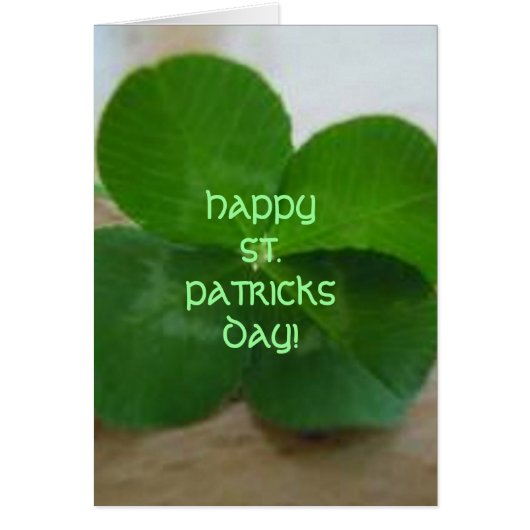 HAPPY ST. PATRICKS DAGELIJKS Kaart (Voorkant)
