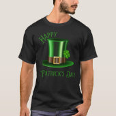 Happy st.Patrick's Data Green Pet met Clover T-shirt (Voorkant)