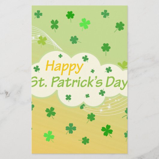 Happy St Patricks Day 1 Briefpapier (Voorkant)