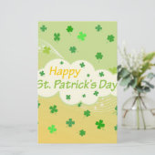 Happy St Patricks Day 1 Briefpapier (Staand voorkant)