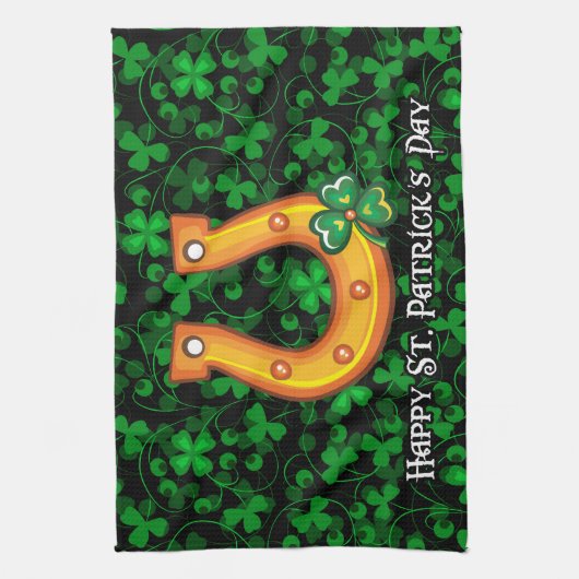 Happy St. Patrick's Day 1 Kitchen Towel Theedoek (Verticaal)
