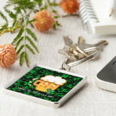 Happy St. Patrick's Day 1 Sleutelhanger (Zijkant)