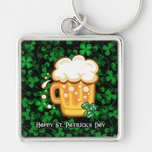 Happy St. Patrick's Day 1 Sleutelhanger (Voorkant)