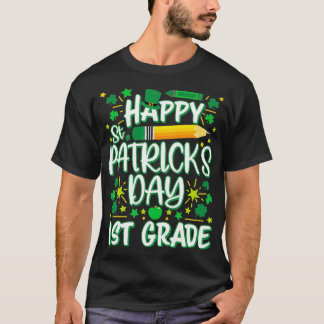 Happy St Patrick's Day 1st grade leraren Kinder Pa T-shirt