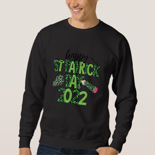 Happy St Patrick's Day 2022 Green Leopard 1 Trui (Voorkant)