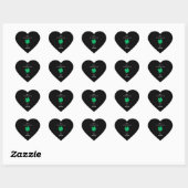 Happy St Patrick's Day 2024 Aangepaste naam Shamro Hart Sticker (Vel)