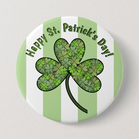 Happy St. Patrick's Day 3-inch Button (Voorkant)