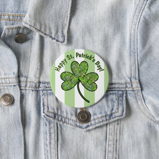 Happy St. Patrick's Day 3-inch Button (In situ)
