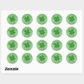 Happy St Patrick's Day 4 Bladklaver Ronde Sticker (Vel)