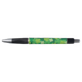 Happy St. Patrick's Day 4-bladklavers zwart in Pen (Voorkant)