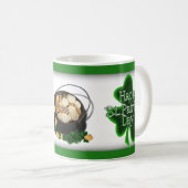 Happy St. Patrick's Day 4 Bladklavertjes Koffiemok (Voorkant rechts)