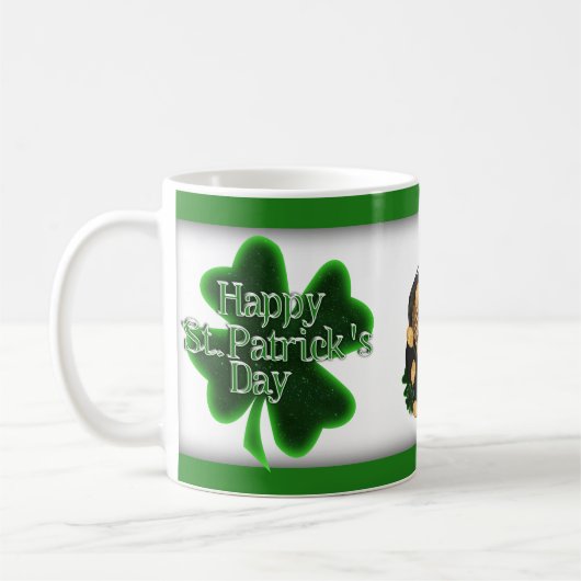 Happy St. Patrick's Day 4 Bladklavertjes Koffiemok (Links)