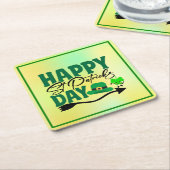 Happy St. Patrick's Day-66592 Kartonnen Onderzetters (Schuin)