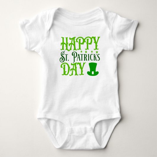 Happy St. Patrick's Day-88489 Romper (Voorkant)