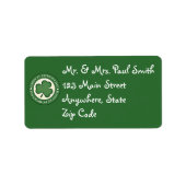 Happy St. Patrick's Day Adresetiketten Etiket (Voorkant)