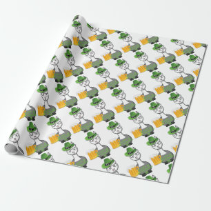 happy st patricks day alpaca cadeaupapier