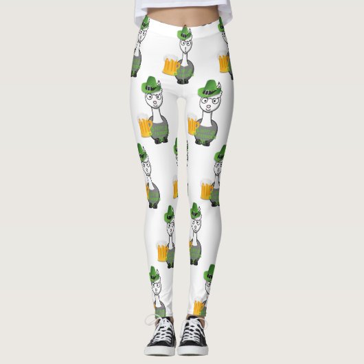 happy st patricks day alpaca leggings (Voorkant)