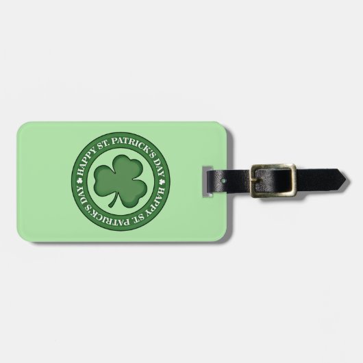 Happy St. Patricks Day Bagagelabel (Voorkant horizontaal)