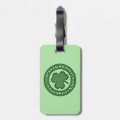 Happy St. Patricks Day Bagagelabel (Achterkant verticaal)