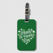 Happy St Patrick's Day Bagagelabel (Voorkant (verticaal))