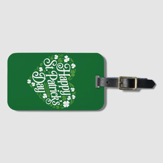 Happy St Patrick's Day Bagagelabel (Voorkant (horizontaal))