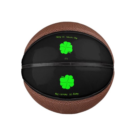 Happy St. Patrick's Day Basketbal (Voorkant)