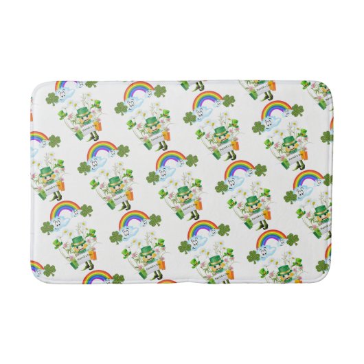 Happy St. Patrick's Day Bathmats Badmat (Voorkant)