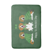 Happy St Patricks Day Beagle Dogs Badmat (Voorkant Verticaal)