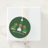 Happy St Patricks Day Beagle Dogs Bedankjes Labels (In situ)