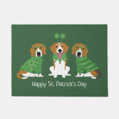 Happy St Patricks Day Beagle Dogs Deurmat (Voorkant)