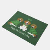 Happy St Patricks Day Beagle Dogs Deurmat (Schuin)