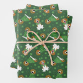 Happy St Patricks Day Beagle Dogs Inpakpapier Vel (In situ)