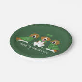 Happy St Patricks Day Beagle Dogs Papieren Bordje (Gekanteld)