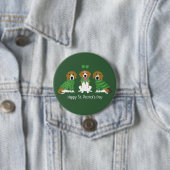 Happy St Patricks Day Beagle Dogs Ronde Button 7,6 Cm (In situ)