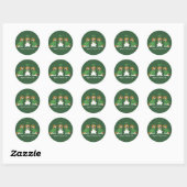 Happy St Patricks Day Beagle Dogs Ronde Sticker (Vel)