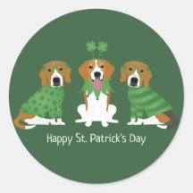 Happy St Patricks Day Beagle Dogs