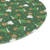 Happy St Patricks Day Beagle Dogs Snijplank (Hoek)