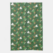 Happy St Patricks Day Beagle Dogs Theedoek (Verticaal)