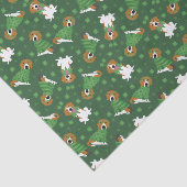 Happy St Patricks Day Beagle Dogs Tissuepapier (Detail)