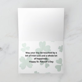 Happy St. Patrick's Day Bedankkaart