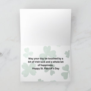 Happy St. Patrick's Day Bedankkaart