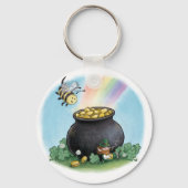 Happy St. Patrick's Day Bee Sleutelhanger (Voorkant)