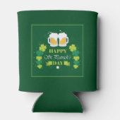 Happy St. Patricks Day Beer and Clovers Blikjeskoeler (Achterkant)