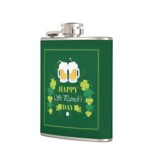 Happy St. Patricks Day Beer and Clovers Heupfles (Links)