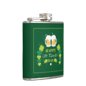 Happy St. Patricks Day Beer and Clovers Heupfles (Rechts)